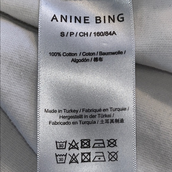 Anine Bing Jaylin Boxy Crew Tee - Picture 7 of 7